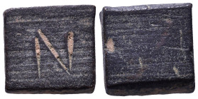 Byzantine Bronze Weight, engraved N 11mm, 4,34g