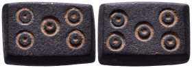 Byzantine Bronze Weight, eye pattern 18mm, 14,58g