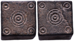 Byzantine Bronze Weight, engraved eye patterns 19mm, 59,00g