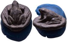 Roman Bronze Frog Statuette 27mm, 30,30g