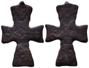 Byzantine Bronze Cross Pendant 22mm, 2,00g