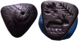 Ancient Seal. Engraved cattle, bee and branch. 28mm, 6,06g