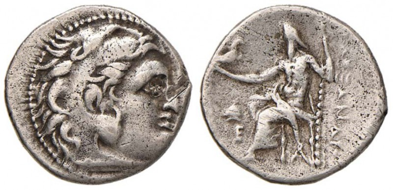 MACEDONIA Alessandro III (336-323 a.C.) Dramma - Busto di Alessandro a d. - R/ Z...