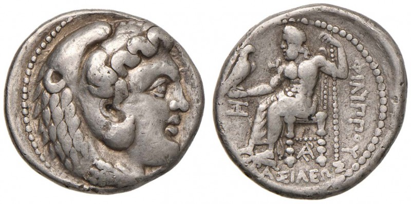 MACEDONIA Filippo III (323-317 a.C.) Tetradramma - Busto di Alessandro a d. - R/...
