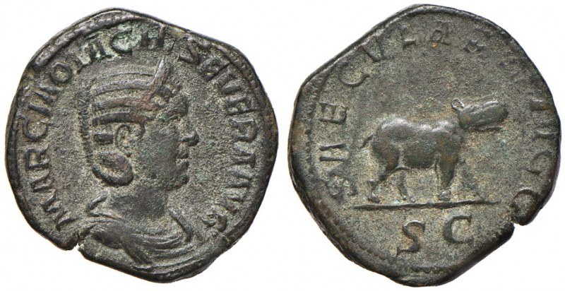 OTACILIA SEVERA (moglie di Filippo I) Sesterzio - RIC 200a AE (g 18,36)
BB
