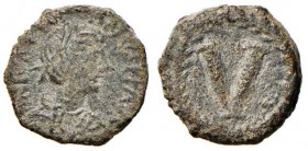 GIUSTINIANO I (527-565) Pentanummo - Sear 309 AE (g 1,80) 
BB