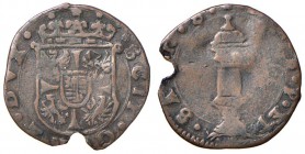 BOZZOLO Scipione (1613-1670) Soldo - MIR 85 CU (g 1,55) Appiccagnolo divelto
qBB