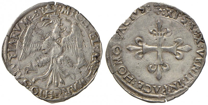 CARMAGNOLA Michele Antonio di Saluzzo (1504-1528) Rolabasso - MIR 147/1 AG (g 2,...