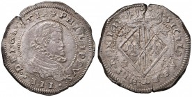 MESSINA Filippo III (1598-1621) Scudo 1611 - Spahr 3/4; MIR 343/2 AG (g 31,63) R Frattura del tondello, bella patina
qSPL