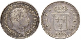 NAPOLI Ferdinando II (1830-1859) 5 Grana 1847 - Gig. 178 AG (g 1,12) RR
qBB