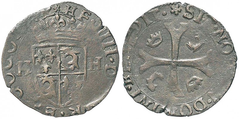 PASSERANO Ercole Radicati (1585-1587) Grosso dozzeno - CNI 13/18 CU (g 2,43) RR ...