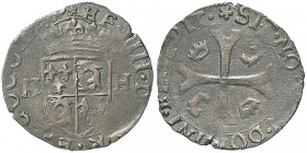 PASSERANO Ercole Radicati (1585-1587) Grosso dozzeno - CNI 13/18 CU (g 2,43) RR Bell’esemplare per questo tipo di monete
SPL