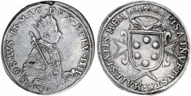 PISA Cosimo II (1609-1621) Tallero 1621 - R.M. 14 AG (g 28,20) Screpolatura al ciglio del D/ e piccola mancanza al D/ sopra il braccio
BB/SPL