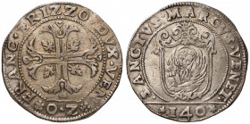 VENEZIA Francesco Erizzo (1631-1646) Scudo della croce sigla O Z - Pa. 9 AG (g 31,60)
BB