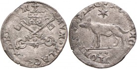 Adriano VI (1522-1523) Piacenza - 1/2 Giulio - Munt. 26 var. AG (g 1,84) RR
BB+