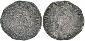 Paolo III (1534-1549) Macerata - Paolo - Munt. 138 AG (g 3,33) Bella patina
qSPL