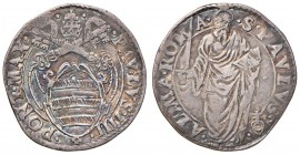 Paolo IV (1555-1559) Giulio - Munt. 18 AG (g 2,88) 
MB+