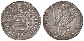 Paolo IV (1555-1559) Ancona - Giulio - Munt. 40 AG (g 3,18) 
BB