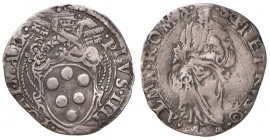 Pio IV (1559-1565) Grosso - Munt. 40 AG (g 1,25) 
MB