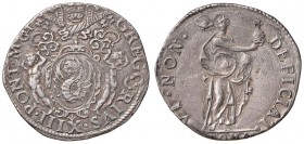 Gregorio XIII (1572-1585) Testone - Munt. 56 var. AG (g 7,67) Poroso
BB+