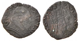 Gregorio XIII (1572-1585) Quattrino - Munt. 169 CU (g 0,63) 
MB