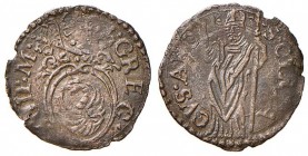 Gregorio XIII (1572-1585) Ancona - Quattrino - Munt. 325 MI (g 0,56) 
BB+