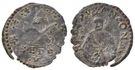 Sede Vacante (1585) Ancona - Quattrino - Munt. 3 CU (g 0,45) RR Frattura del tondello
MB