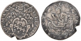 Clemente VIII (1592-1605) Testone - Munt. 25 AG (g 8,30) Tosato
BB