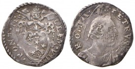 Clemente VIII (1592-1605) 1/2 Grosso - Munt. 64-65 AG (g 0,78) 
MB