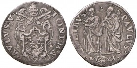 Paolo V (1605-1621) Testone - Munt. 76 var. AG (g 9,53)
BB