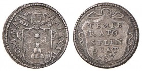 Alessandro VII (1655-1667) 1/2 Grosso - Munt. 28-29 AG (g 0,70) 
BB