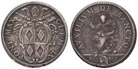 Clemente IX (1667-1669) Testone - Munt. p. 238, n. 5 AG (g 9,41) Tacche al bordo
qBB/BB