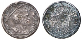 Clemente IX (1667-1669) 1/2 Grosso - Munt. 17 AG (g 0,76) Ondulazioni del tondello 
BB