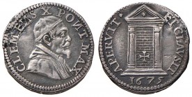 Clemente X (1670-1676) Grosso 1675 Giubileo - Munt. 37 AG (g 1,42) Schiacciature
BB