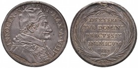 Innocenzo XI (1676-1689) Piastra 1684 A. VIII - Munt. 29 AG (g 31,90) Traccia d’appiccagnolo
BB+