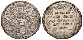 Innocenzo XI (1676-1689) Testone 1687 A. XI - Munt. 111 AG (g 9,09)
BB+/qSPL