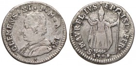 Clemente XI (1700-1721) Ferrara - Muraiola da 4 baiocchi 1709 A. IX - Munt. 240 MI (g 3,08)
MB