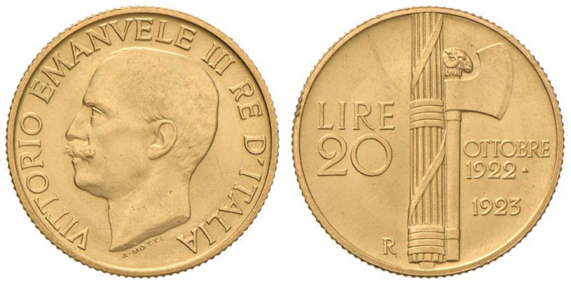 Vittorio Emanuele III (1900-1946) 20 Lire 1923 - Nomisma 1082 AU R Minimi graffi...