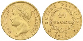 FRANCIA Napoleone (1804-1814) 40 Franchi 1811 A - Gad. 1084 AU (g 12,93) 
BB+