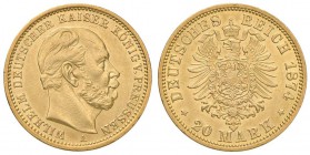 GERMANIA Prussia - Wilhelm I (1861-1888) 20 Marchi 1874 A - Fr. 3816 AU (g 8,00)
BB/SPL