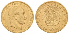 GERMANIA Prussia - Wilhelm I (1861-1888) 10 Marchi 1880 A - Fr. 3822 AU (g 3,93)
MB/BB
