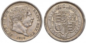 INGHILTERRA Giorgio III (1760-1820) Scellino 1816 - KM 666 AG (g 5,61)
SPL