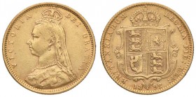 INGHILTERRA Vittoria (1837-1901) Mezza sterlina 1892 - Fr. 393 AU (g 4,00) Macchie al bordo
MB+