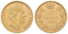 SERBIA Milan IV (1868-1889) 10 Dinari 1882 - Fr. 5 AU (g 3,21)
BB