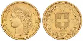 SVIZZERA Confederazione - 20 Franchi 1883 - Fr. 495 AU (g 6,47)
qSPL