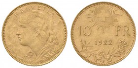 SVIZZERA Confederazione - 10 Franchi 1922 - Fr. 504 AU (g 3,23)
SPL