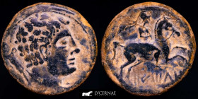 Baitolo (Badalona, Barcelona) bronze As 12,56 g. 25 mm. Badalona 120-50 B.C. Choice very fine