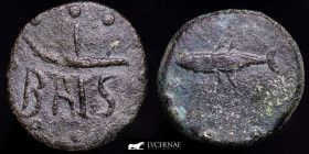 Hispania-Balsa Bronze Semis 3.78 g, 17 mm Tavira-Portugal 50 B.C. Good very fine