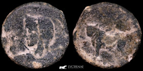 Bora Bronze As 26,39 g., 33 mm. Alcuadete, Jaen 120-80 B.C. GF
