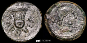 Carbula Bronze As 20,05 g, 32 mm Ancient Hispania, Almodovar 120-80 B.C. Near extremely fine